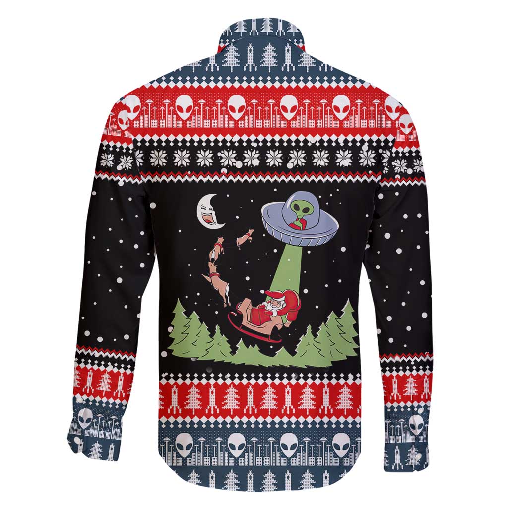 Alien Christmas Family Matching Mermaid Dress and Hawaiian Shirt Xmas Holiday Patterns - Wonder Print Shop