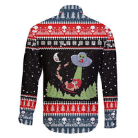 Alien Christmas Family Matching Off Shoulder Maxi Dress and Hawaiian Shirt Xmas Holiday Patterns - Wonder Print Shop