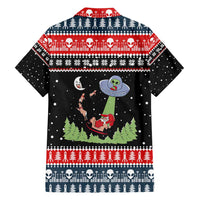 Alien Christmas Family Matching Off Shoulder Short Dress and Hawaiian Shirt Xmas Holiday Patterns - Wonder Print Shop