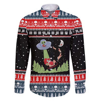 Alien Christmas Family Matching Puletasi and Hawaiian Shirt Xmas Holiday Patterns - Wonder Print Shop