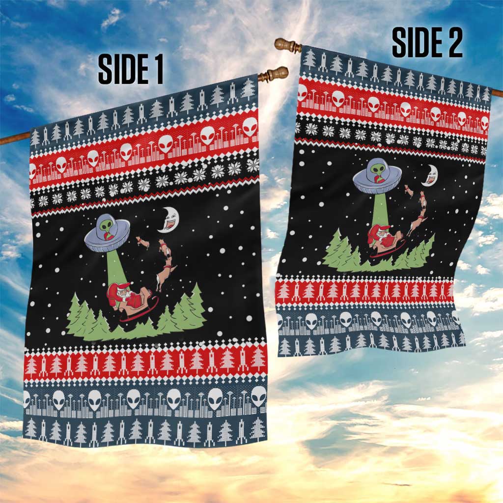 Alien Christmas Garden Flag Xmas Holiday Patterns - Wonder Print Shop