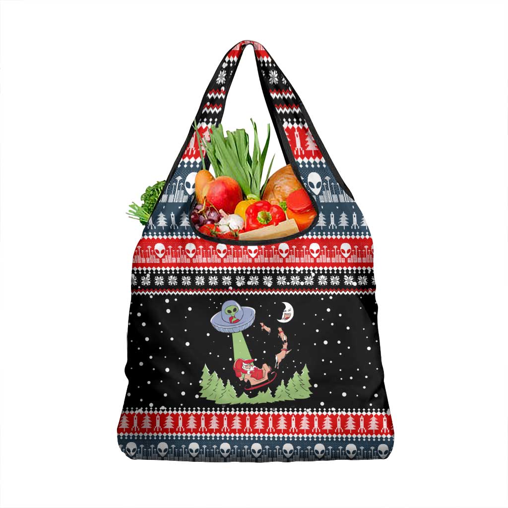 Alien Christmas Grocery Bag Xmas Holiday Patterns - Wonder Print Shop