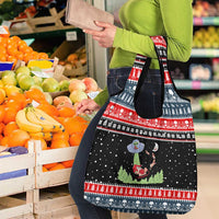 Alien Christmas Grocery Bag Xmas Holiday Patterns - Wonder Print Shop
