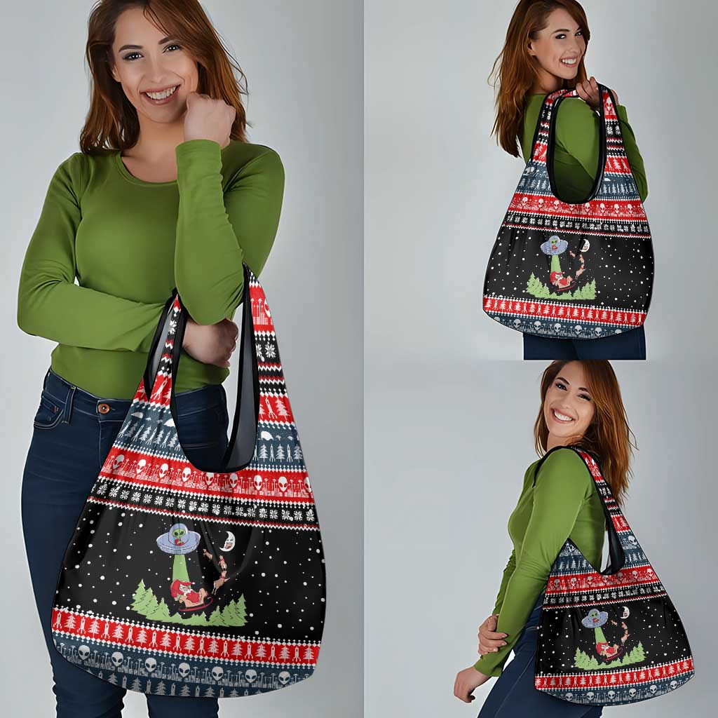 Alien Christmas Grocery Bag Xmas Holiday Patterns - Wonder Print Shop
