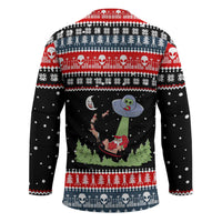 Alien Christmas Hockey Jersey Xmas Holiday Patterns - Wonder Print Shop