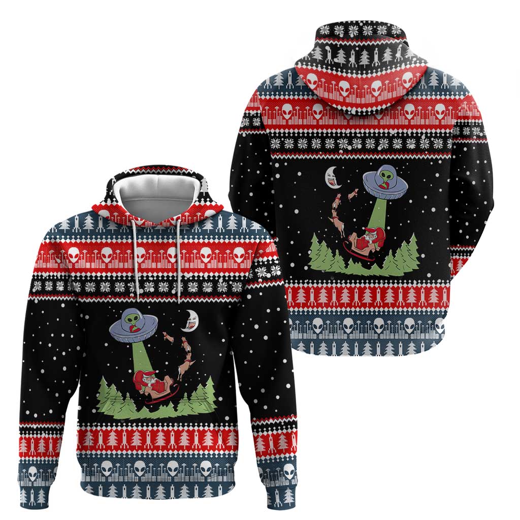 Alien Christmas Hoodie Xmas Holiday Patterns - Wonder Print Shop