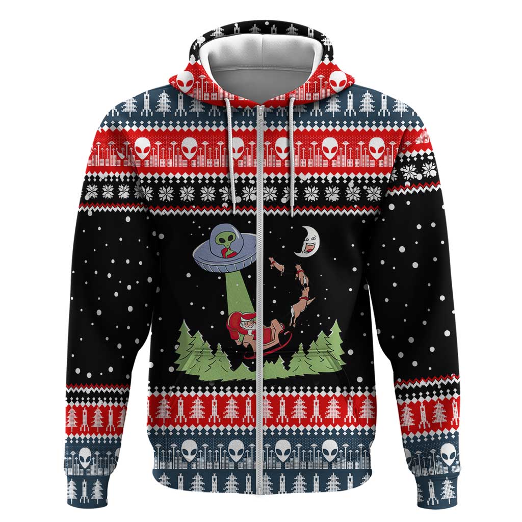 Alien Christmas Hoodie Xmas Holiday Patterns - Wonder Print Shop