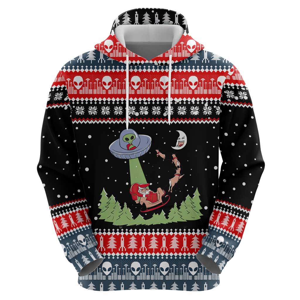 Alien Christmas Hoodie Xmas Holiday Patterns - Wonder Print Shop