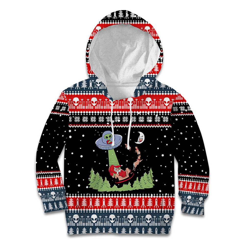 Alien Christmas Kid Hoodie Xmas Holiday Patterns - Wonder Print Shop