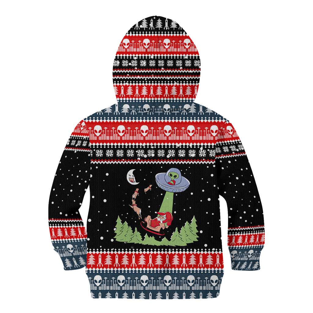 Alien Christmas Kid Hoodie Xmas Holiday Patterns - Wonder Print Shop
