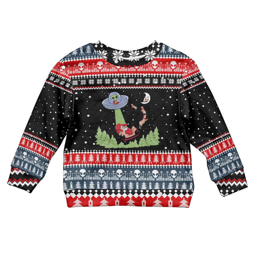 Alien Christmas Kid Ugly Christmas Sweater Xmas Holiday Patterns - Wonder Print Shop