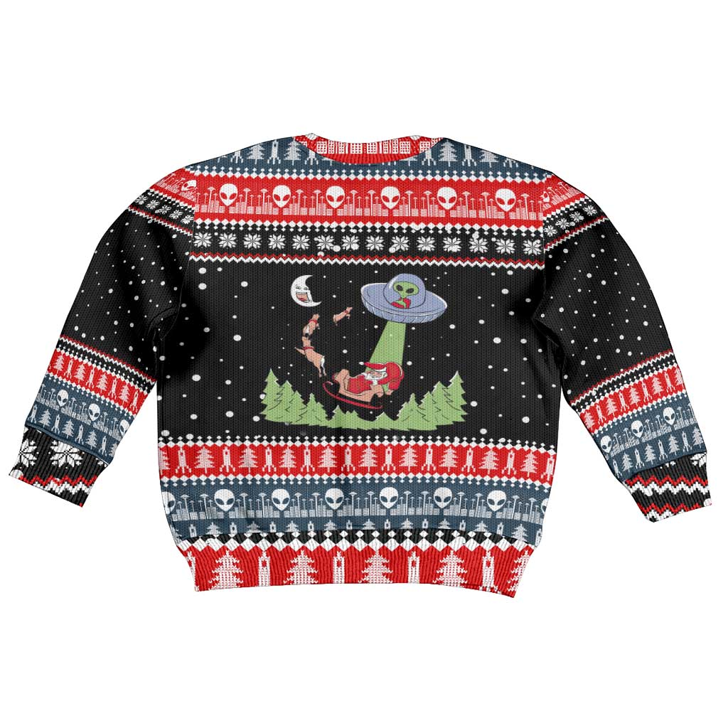 Alien Christmas Kid Ugly Christmas Sweater Xmas Holiday Patterns - Wonder Print Shop