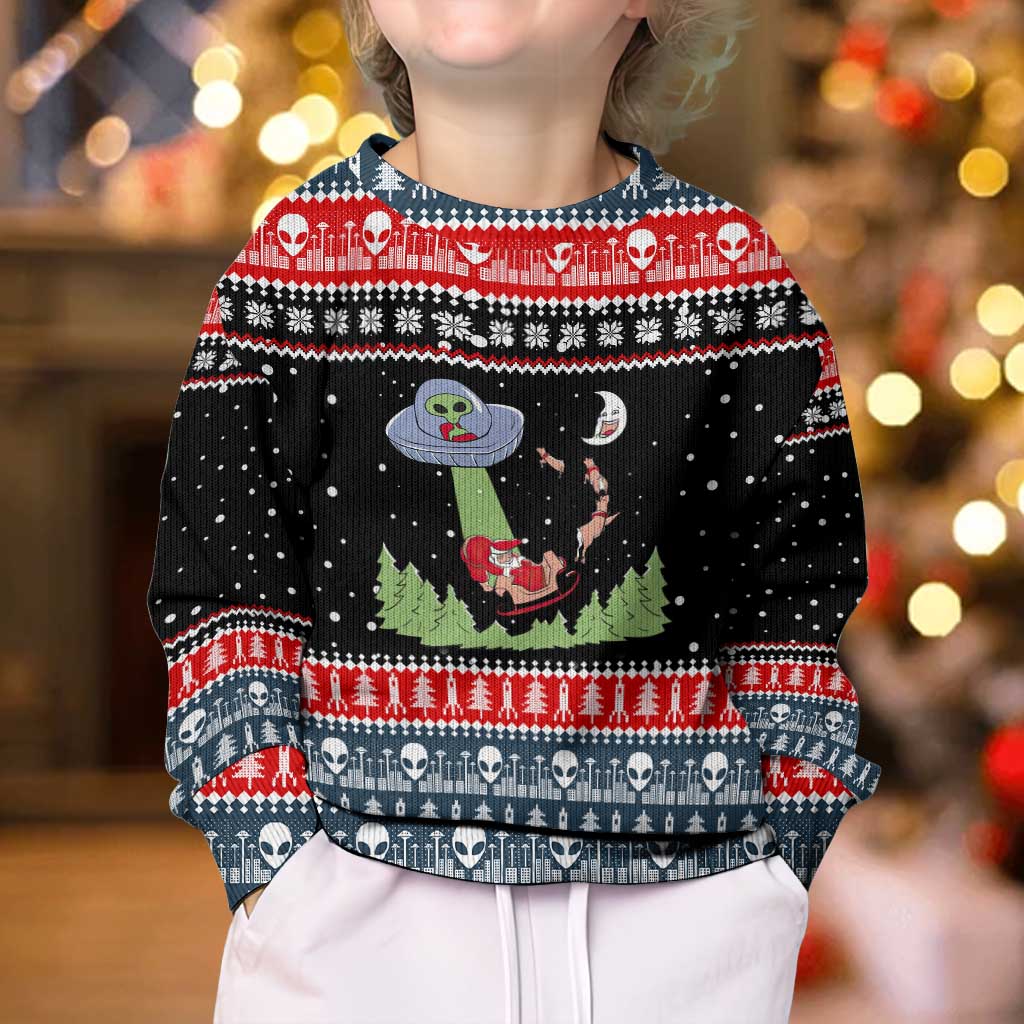 Alien Christmas Kid Ugly Christmas Sweater Xmas Holiday Patterns - Wonder Print Shop