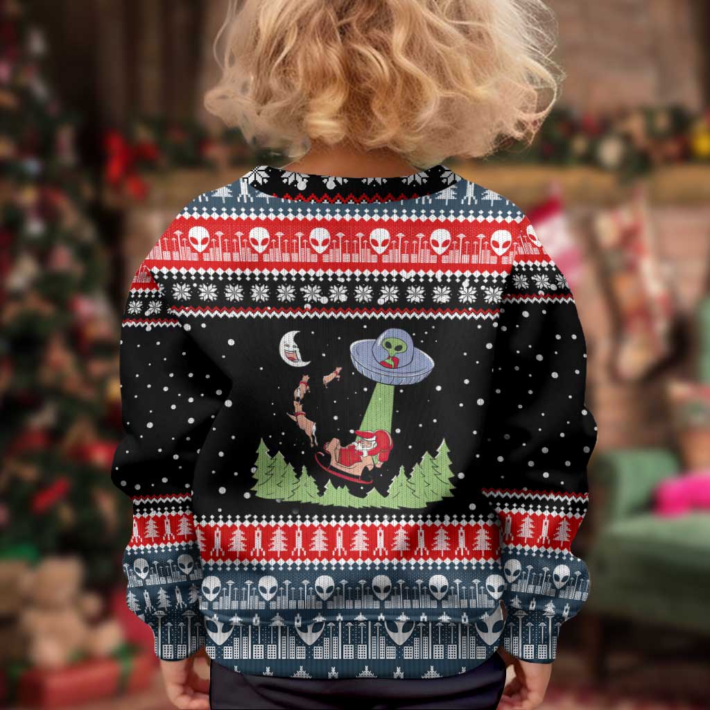 Alien Christmas Kid Ugly Christmas Sweater Xmas Holiday Patterns - Wonder Print Shop