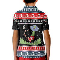 Alien Christmas Kid Polo Shirt Xmas Holiday Patterns - Wonder Print Shop