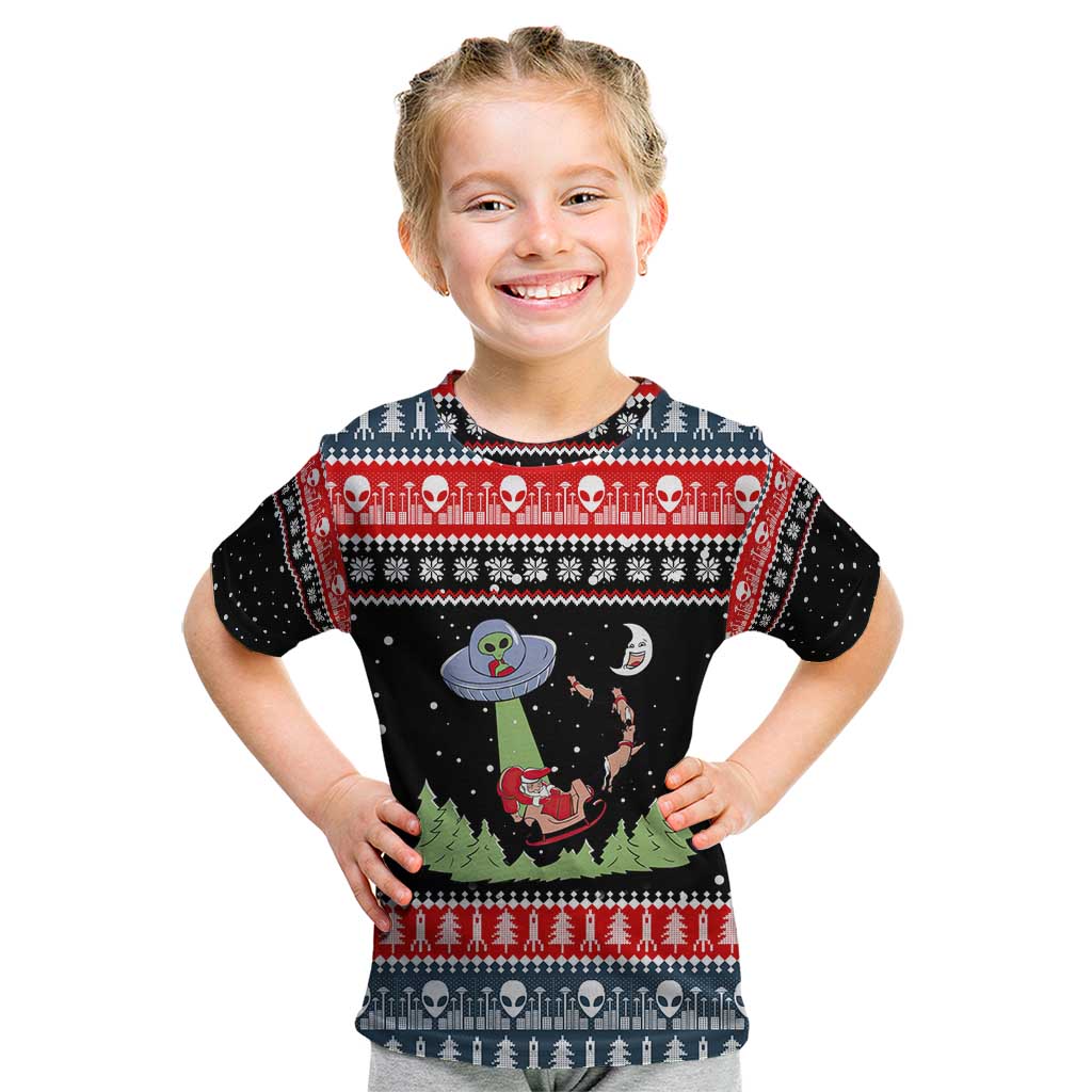 Alien Christmas Kid T Shirt Xmas Holiday Patterns - Wonder Print Shop