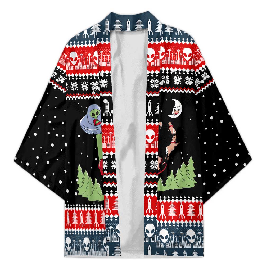 Alien Christmas Kimono Xmas Holiday Patterns - Wonder Print Shop
