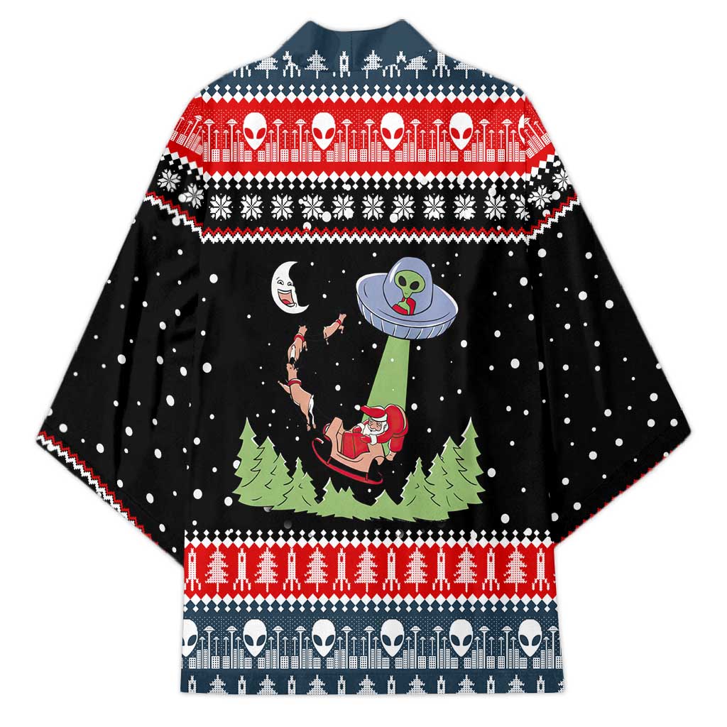 Alien Christmas Kimono Xmas Holiday Patterns - Wonder Print Shop