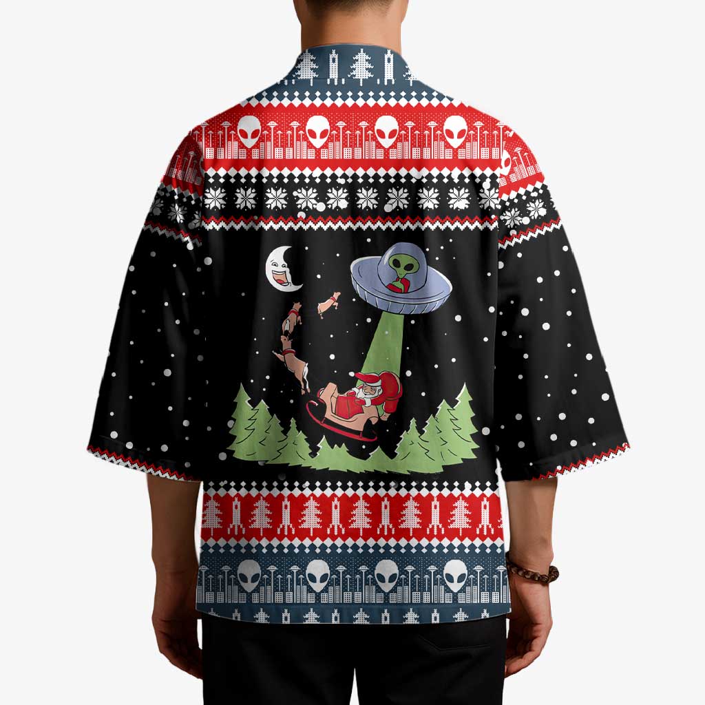 Alien Christmas Kimono Xmas Holiday Patterns - Wonder Print Shop