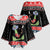 Alien Christmas Kimono Sleeve Blouse Xmas Holiday Patterns - Wonder Print Shop