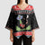 Alien Christmas Kimono Sleeve Blouse Xmas Holiday Patterns - Wonder Print Shop