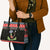 Alien Christmas Leather Bag Xmas Holiday Patterns - Wonder Print Shop