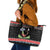 Alien Christmas Leather Tote Bag Xmas Holiday Patterns - Wonder Print Shop
