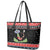 Alien Christmas Leather Tote Bag Xmas Holiday Patterns - Wonder Print Shop