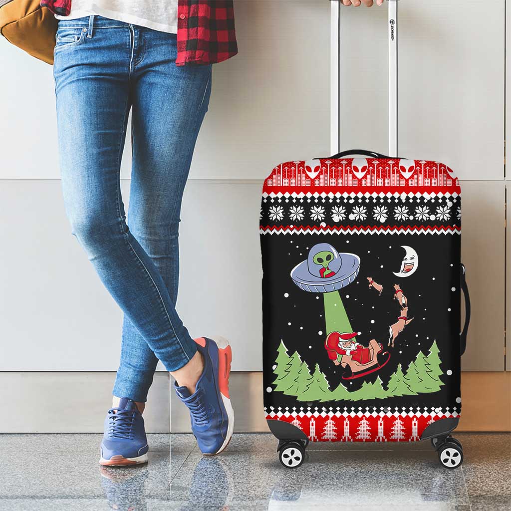 Alien Christmas Luggage Cover Xmas Holiday Patterns - Wonder Print Shop
