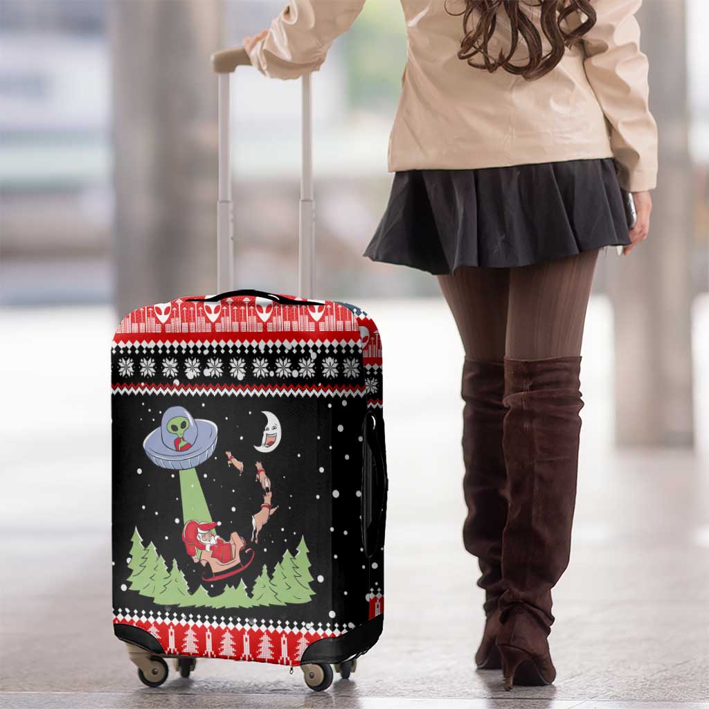 Alien Christmas Luggage Cover Xmas Holiday Patterns - Wonder Print Shop