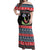 Alien Christmas Off Shoulder Maxi Dress Xmas Holiday Patterns - Wonder Print Shop