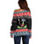 Alien Christmas Off Shoulder Sweater Xmas Holiday Patterns - Wonder Print Shop
