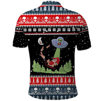 Alien Christmas Polo Shirt Xmas Holiday Patterns - Wonder Print Shop