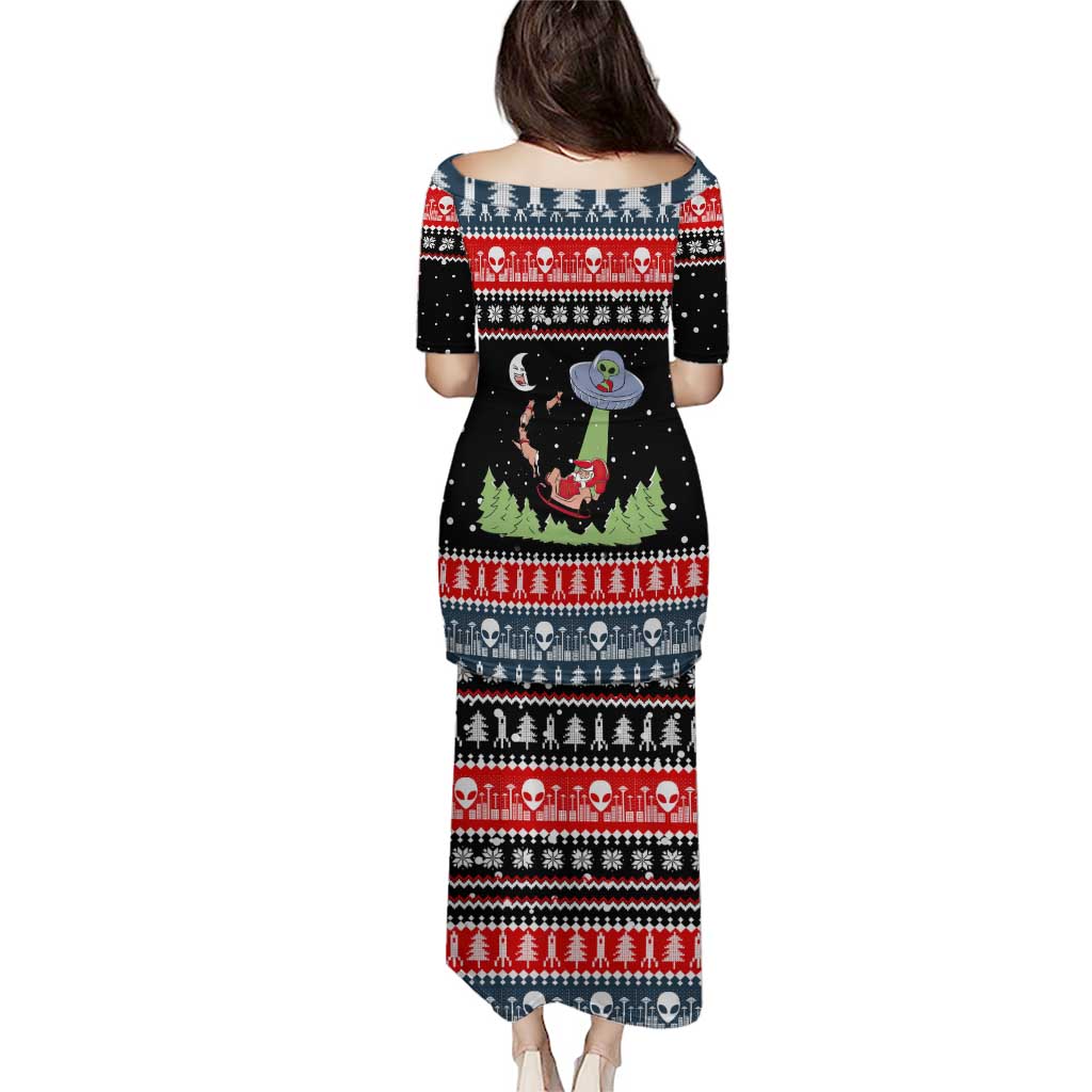 Alien Christmas Puletasi Xmas Holiday Patterns - Wonder Print Shop