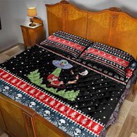 Alien Christmas Quilt Bed Set Xmas Holiday Patterns - Wonder Print Shop