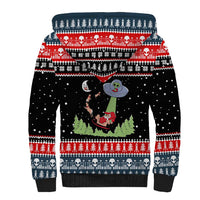 Alien Christmas Sherpa Hoodie Xmas Holiday Patterns - Wonder Print Shop