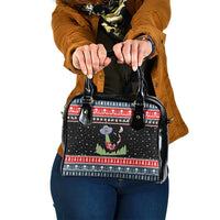 Alien Christmas Shoulder Handbag Xmas Holiday Patterns - Wonder Print Shop