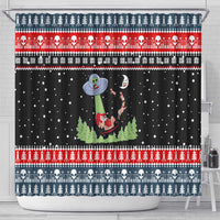 Alien Christmas Shower Curtain Xmas Holiday Patterns - Wonder Print Shop