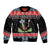 Alien Christmas Sleeve Zip Bomber Jacket Xmas Holiday Patterns - Wonder Print Shop