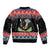 Alien Christmas Sleeve Zip Bomber Jacket Xmas Holiday Patterns - Wonder Print Shop