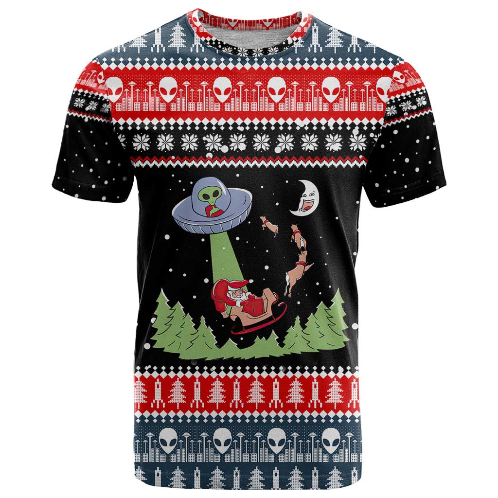 Alien Christmas T Shirt Xmas Holiday Patterns - Wonder Print Shop