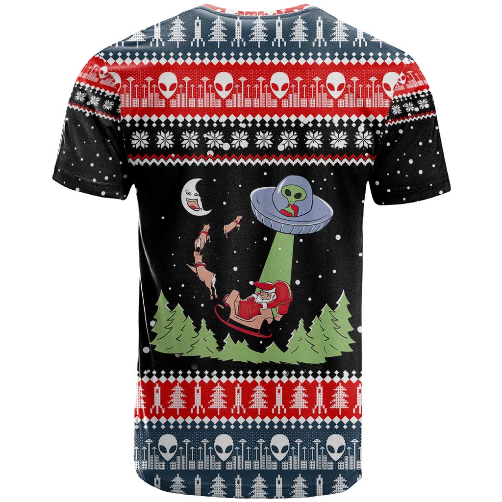 Alien Christmas T Shirt Xmas Holiday Patterns - Wonder Print Shop