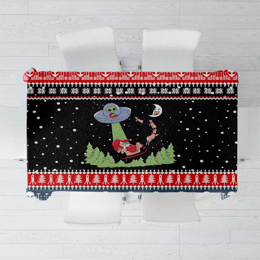 Alien Christmas Tablecloth Xmas Holiday Patterns - Wonder Print Shop