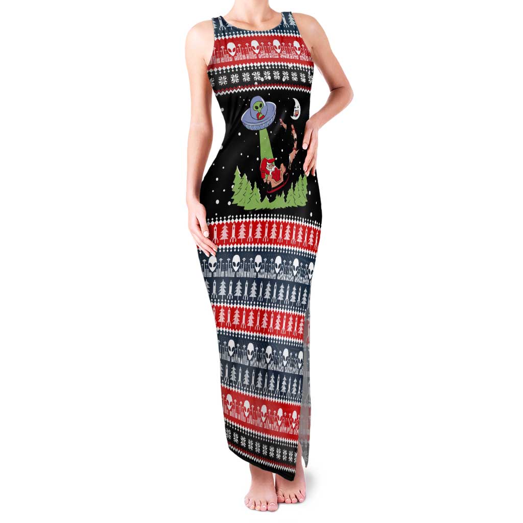 Alien Christmas Tank Maxi Dress Xmas Holiday Patterns - Wonder Print Shop