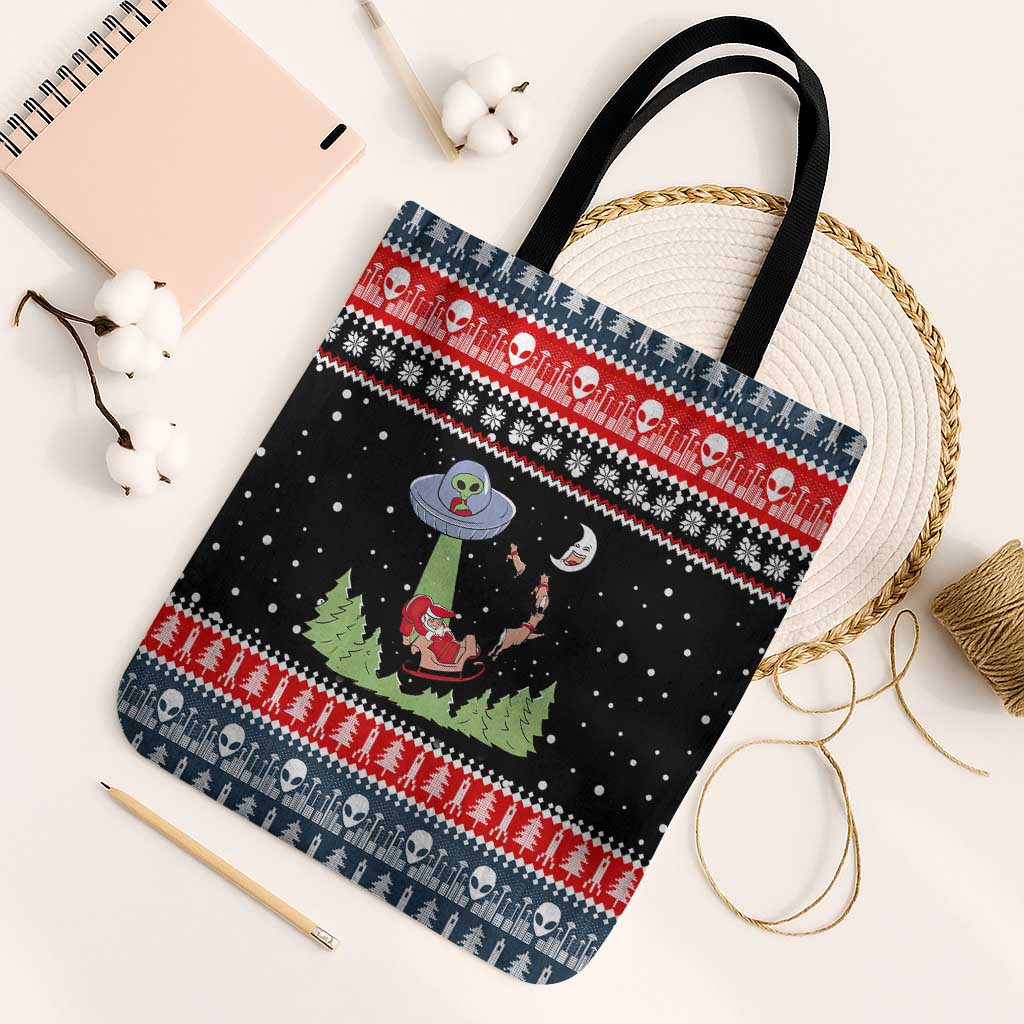 Alien Christmas Tote Bag Xmas Holiday Patterns - Wonder Print Shop