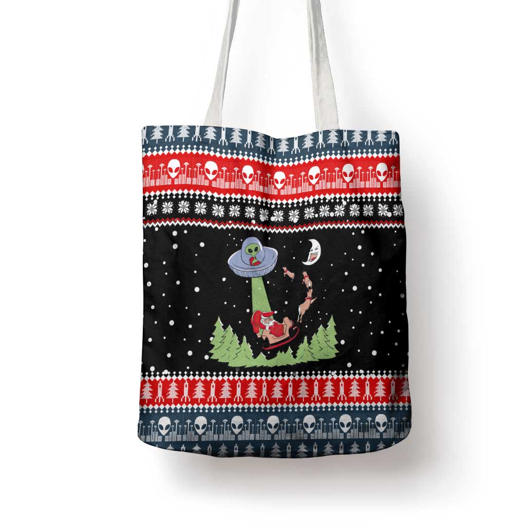 Alien Christmas Tote Bag Xmas Holiday Patterns - Wonder Print Shop