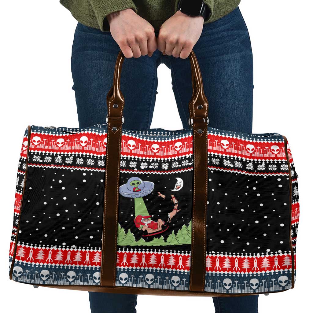 Alien Christmas Travel Bag Xmas Holiday Patterns - Wonder Print Shop