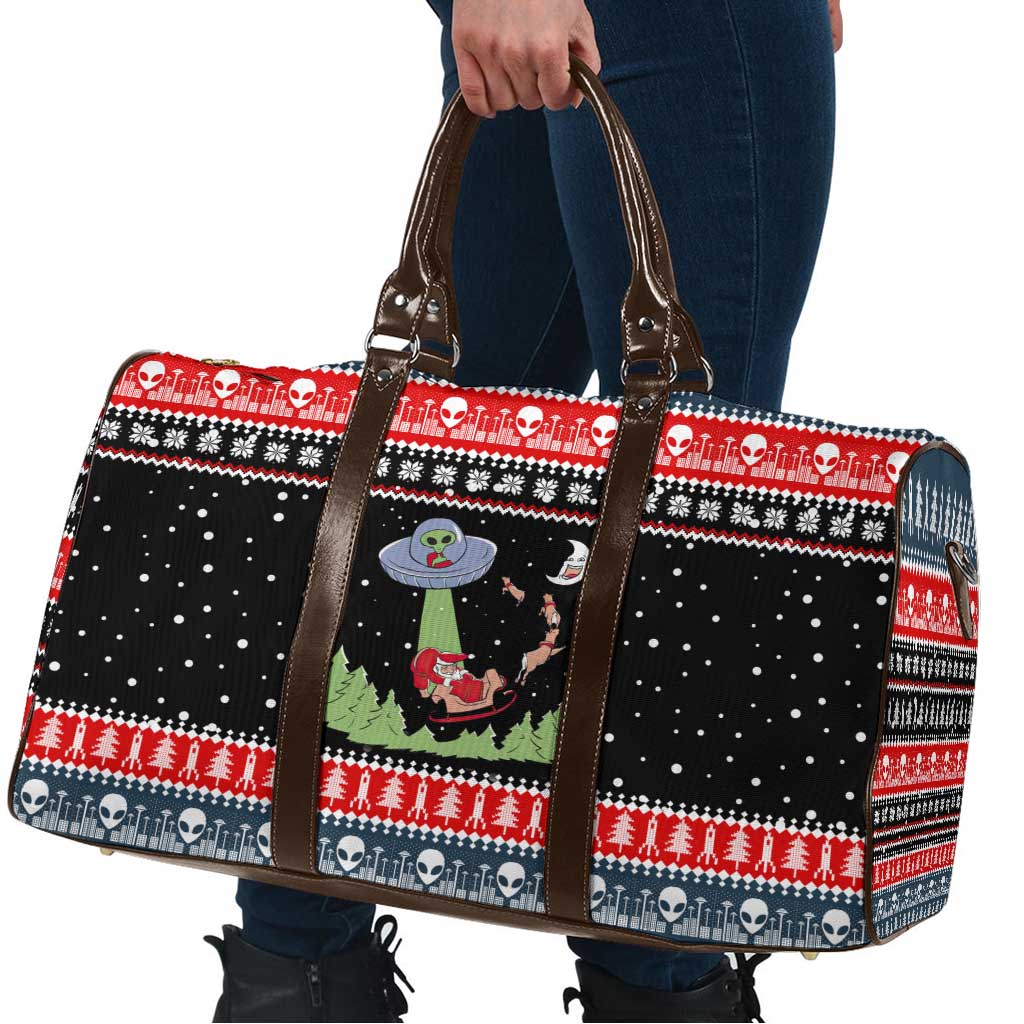 Alien Christmas Travel Bag Xmas Holiday Patterns - Wonder Print Shop