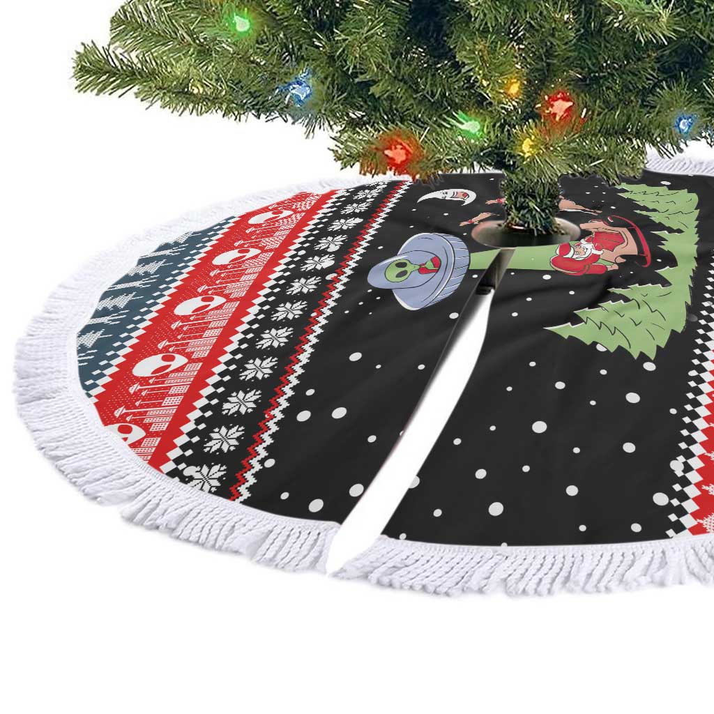 Alien Christmas Tree Skirt Xmas Holiday Patterns - Wonder Print Shop