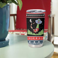 Alien Christmas Tumbler Cup Xmas Holiday Patterns - Wonder Print Shop